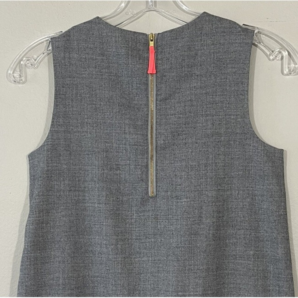 Crewcuts Flutter Hem Light Gray Dress Wool‎ Blend Preppy Style# C8972 Size 10 - Picture 5 of 6